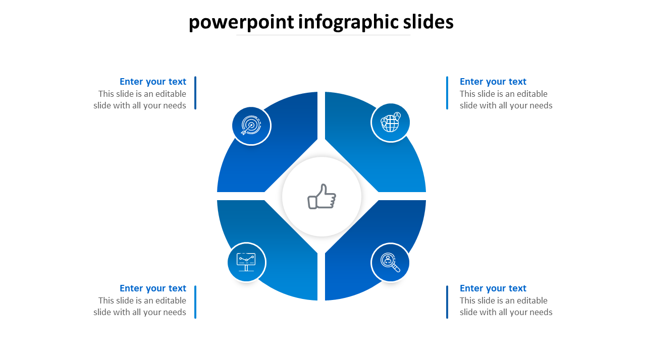 powerpoint infographic slides-blue